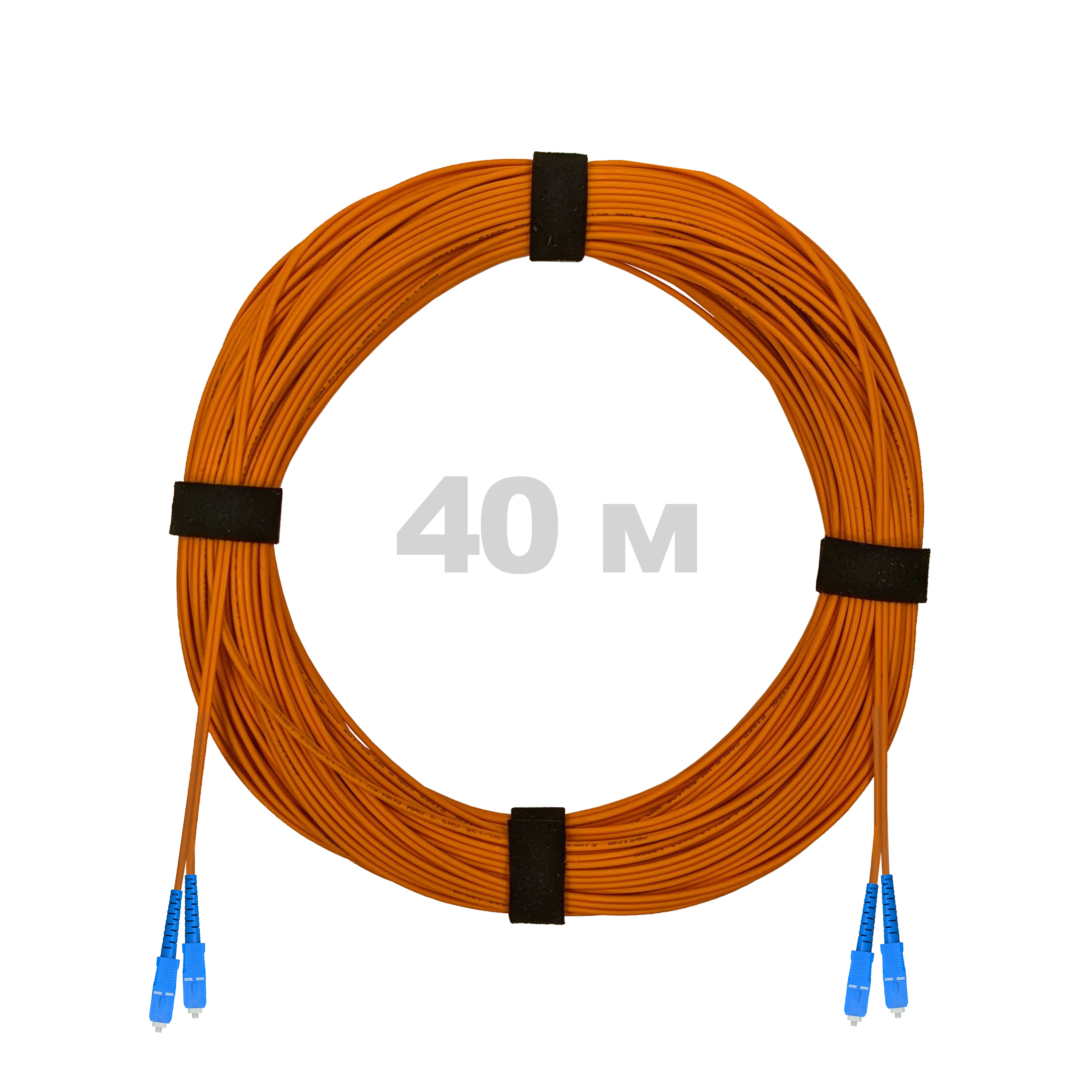 Патч-корд оптический SC/UPC-SC/UPC MM (OM2) 2mm duplex LSZH,  40 м.