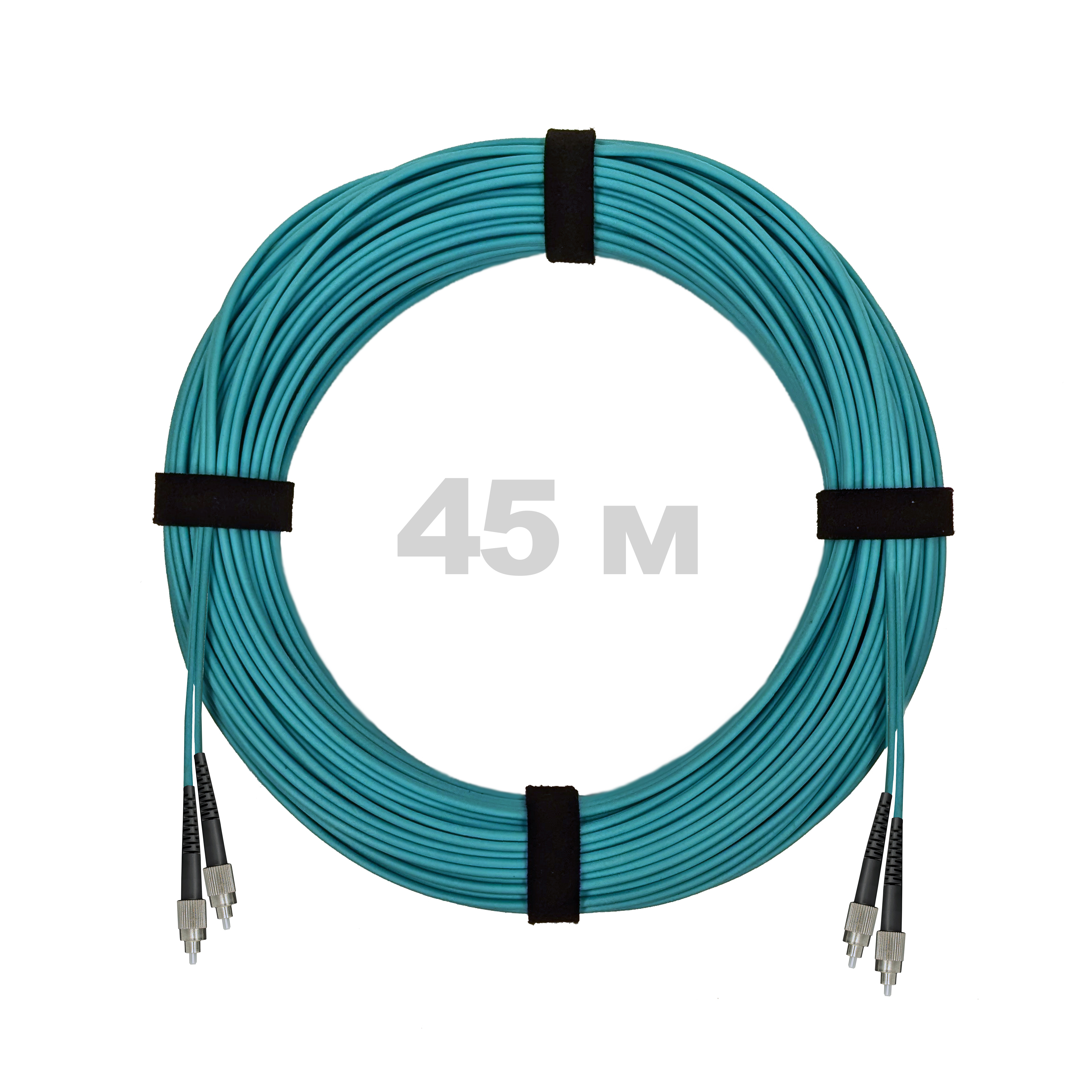 Патч-корд оптический армированный бронированный FC/UPC-FC/UPC MM (OM3) Duplex 3.0mm LSZH, 45 м.