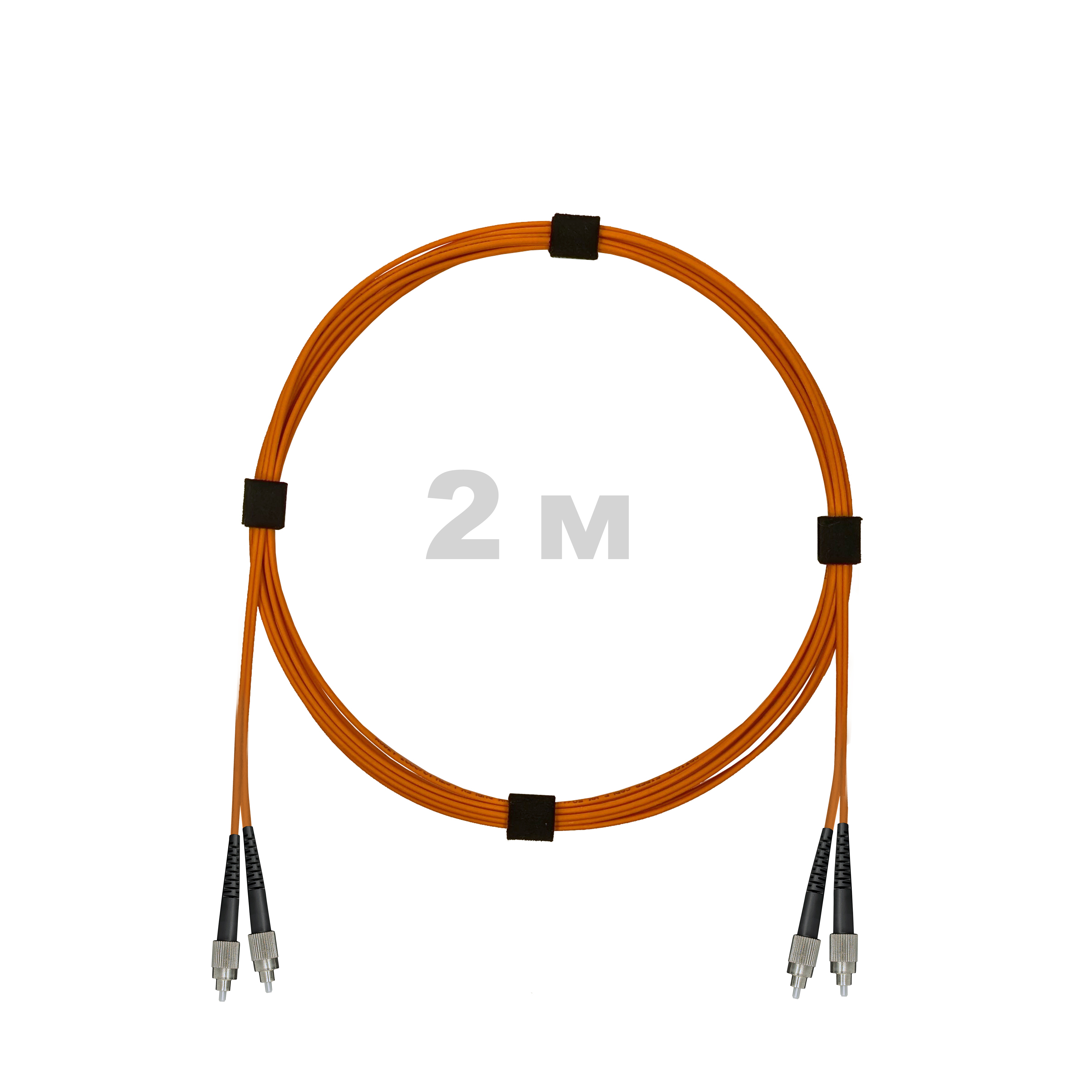Патч-корд оптический FC/UPC-FC/UPC MM (OM2) 3mm duplex LSZH,  2 м.
