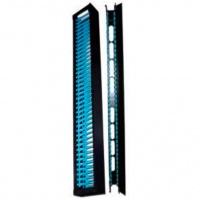 Вертикальные органайзеры повышенной емкости, 47U, для шкафов Business шириной 800 мм, 2 шт., черные TWT-CBB-DVO-47U