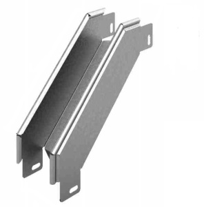 Угловой соединитель внешний к лотку УЛ 400х65, толщ. 1,0 мм, гор. цинк