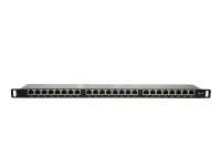 Патч-панель FTP высокой плотности 19" (0,5U), 24 порта RJ-45, категория 6, полностью экранированная, Dual IDC, TWIST