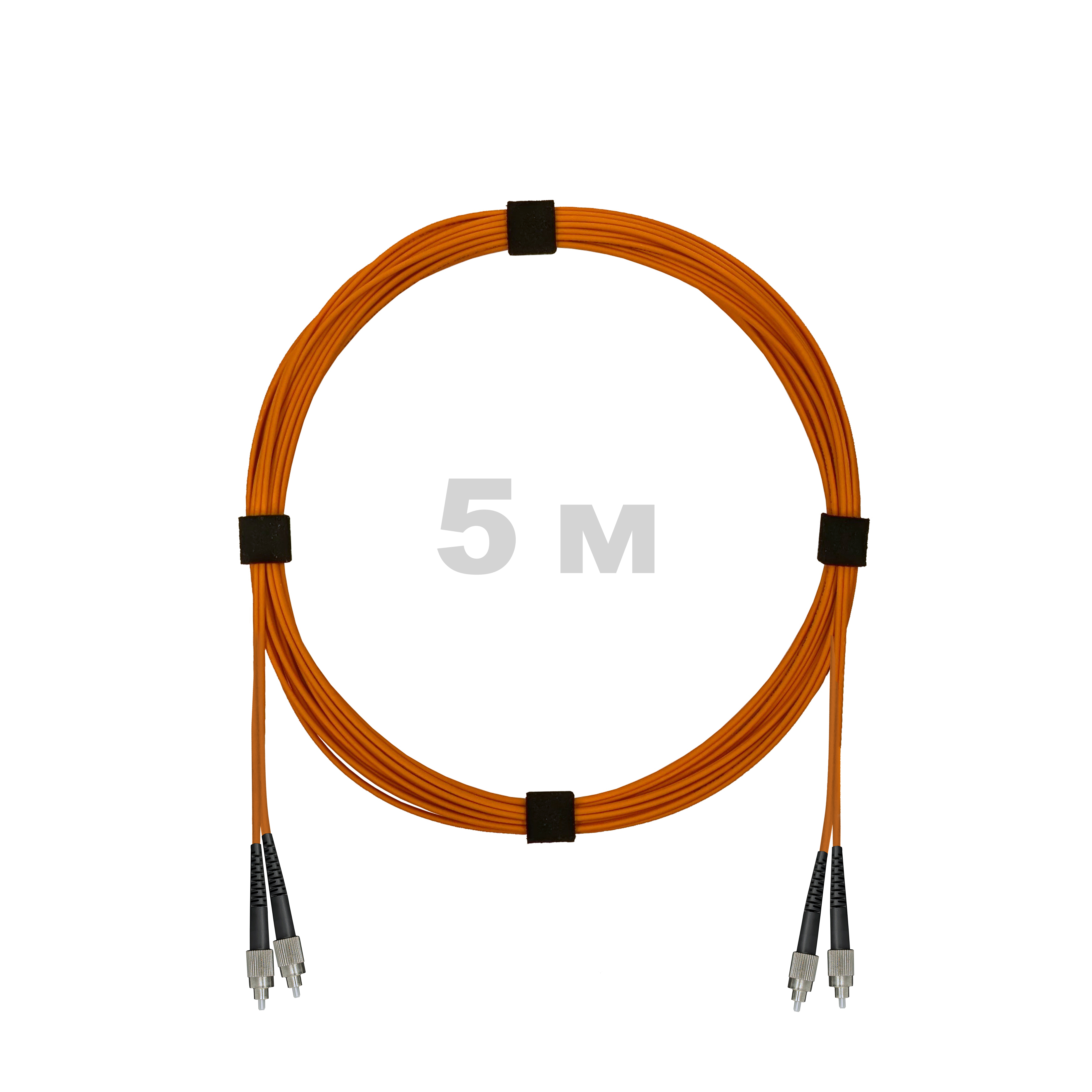 Патч-корд оптический FC/UPC-FC/UPC MM (OM2) 2mm duplex LSZH,  5 м.