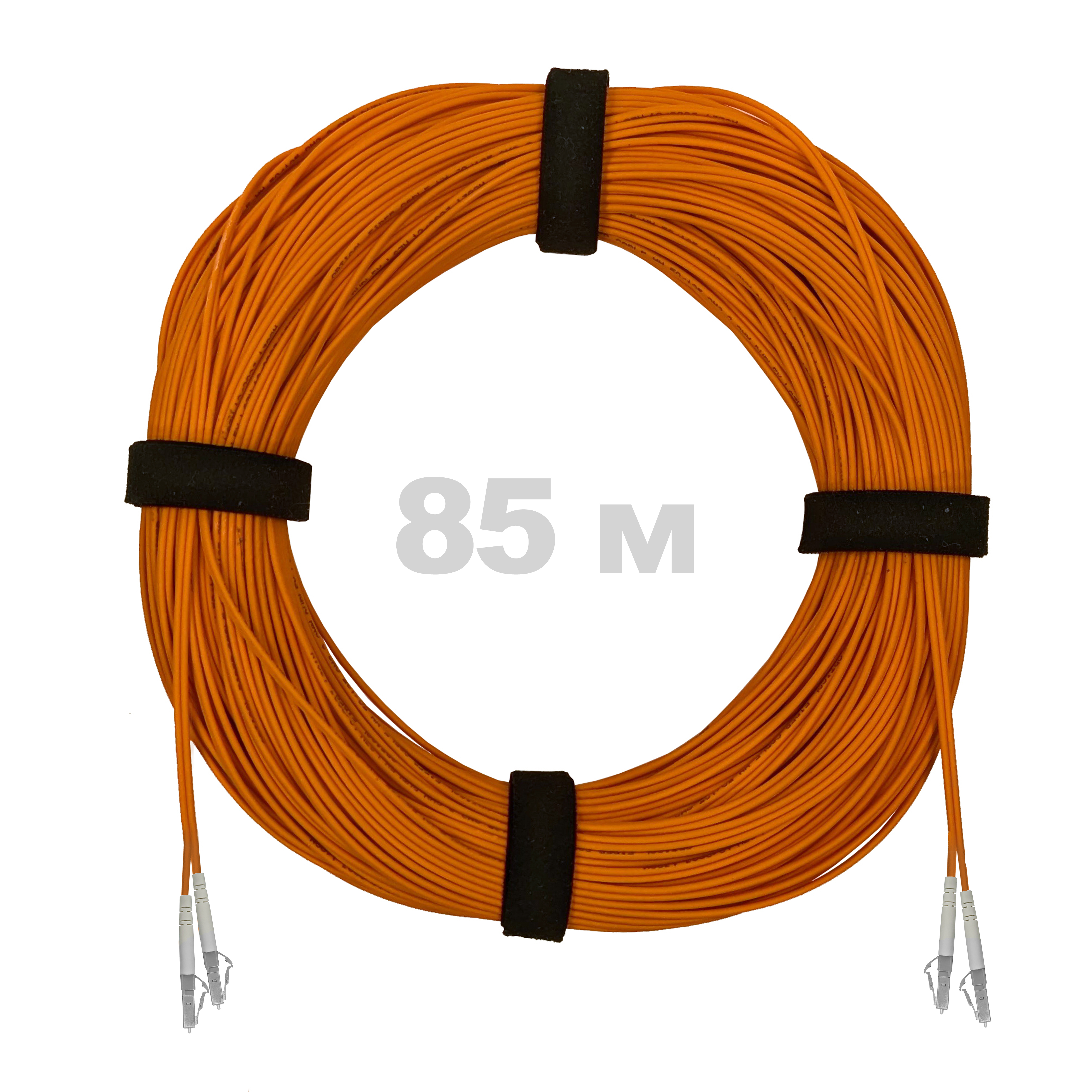 Патч-корд оптический LC/UPC-LC/UPC MM (OM2) 2mm duplex LSZH,  85 м.