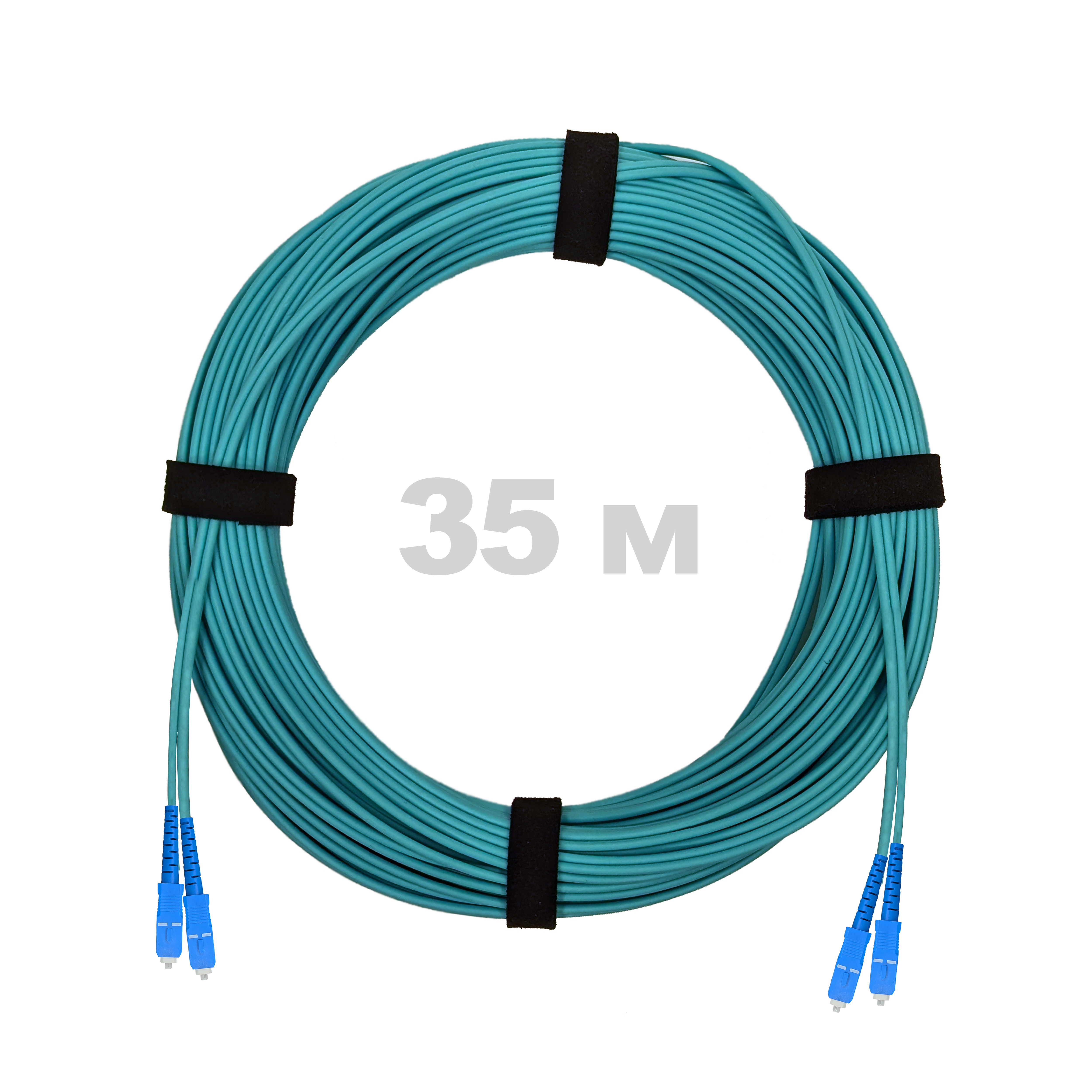 Патч-корд оптический SC/UPC-SC/UPC MM (OM3) 2mm duplex LSZH,  35 м.