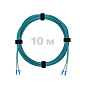 Патч-корд оптический армированный бронированный LC/UPC-LC/UPC MM (OM3) Duplex 2.0mm LSZH, 10 м.