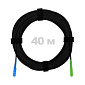 Патч-корд оптический FTTH, диэлектрик FRP, G.657, LSZH, SC/APC-SC/UPC, черный 40 м