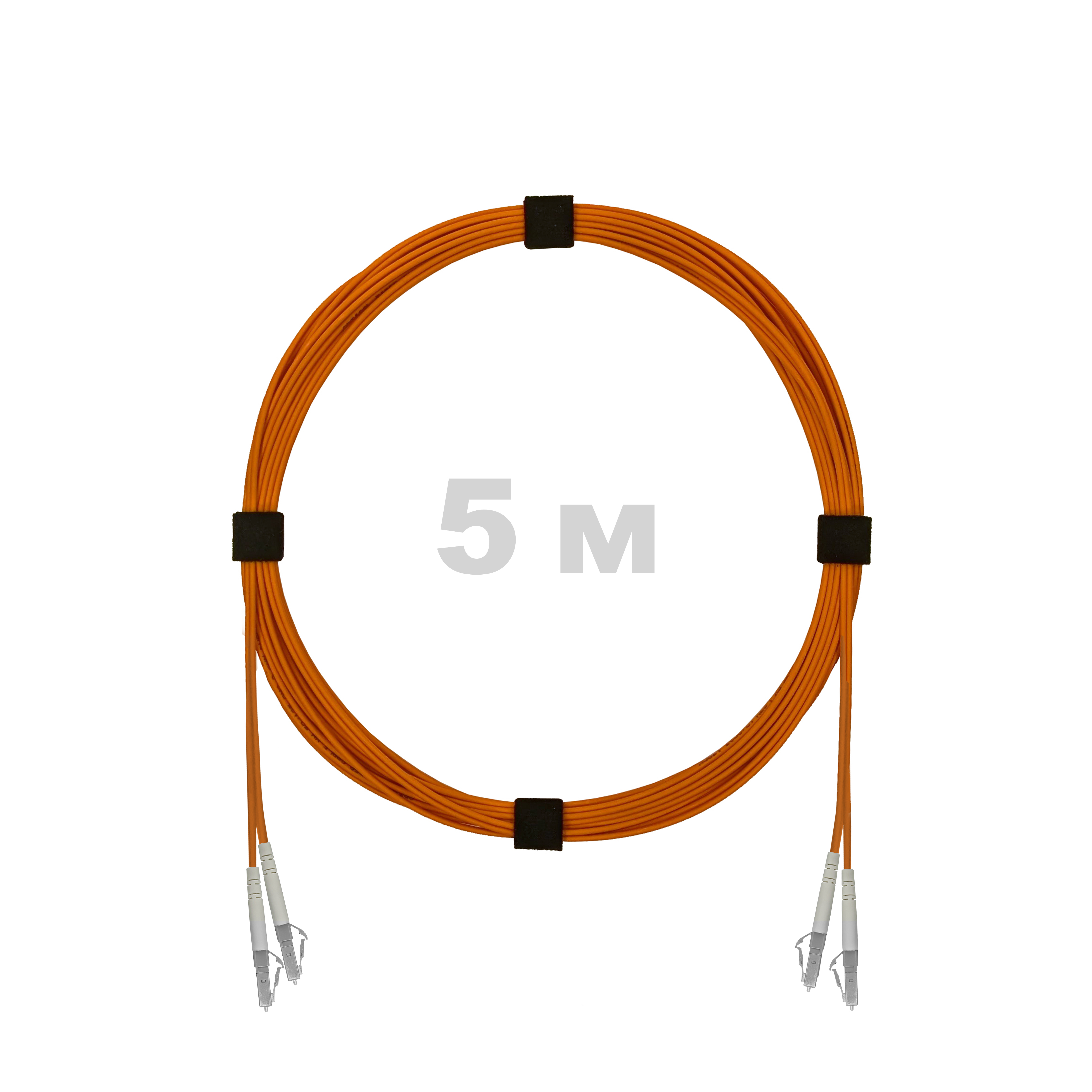 Патч-корд оптический армированный бронированный LC/UPC-LC/UPC MM (OM2) Duplex 2.0mm LSZH, 5 м.