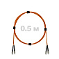 Патч-корд оптический армированный бронированный FC/UPC-FC/UPC MM (OM2) Duplex 2.0mm LSZH, 0.5 м.