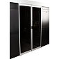Механические раздвижные двери коридора 1200мм для шкафов LANMASTER DC 42U, стекло, без замка