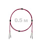 Патч-корд оптический LC/UPC-LC/UPC MM (OM4) 2mm duplex LSZH,  0.5 м.