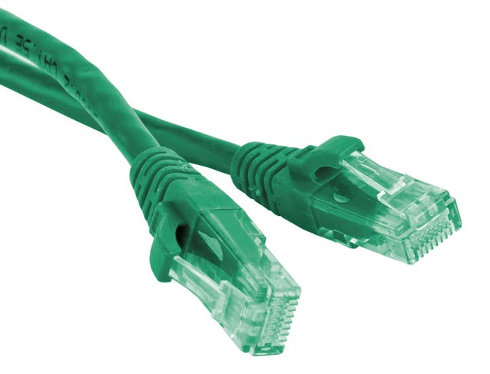 Патч-корд RJ45 - RJ45, 4 пары, UTP, категория 5е, 10 м, зеленый, LANMASTER
