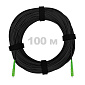 Патч-корд оптический FTTH диэлектрик FRP, G.657 LSZH 2SC/APC, черный 100 м.