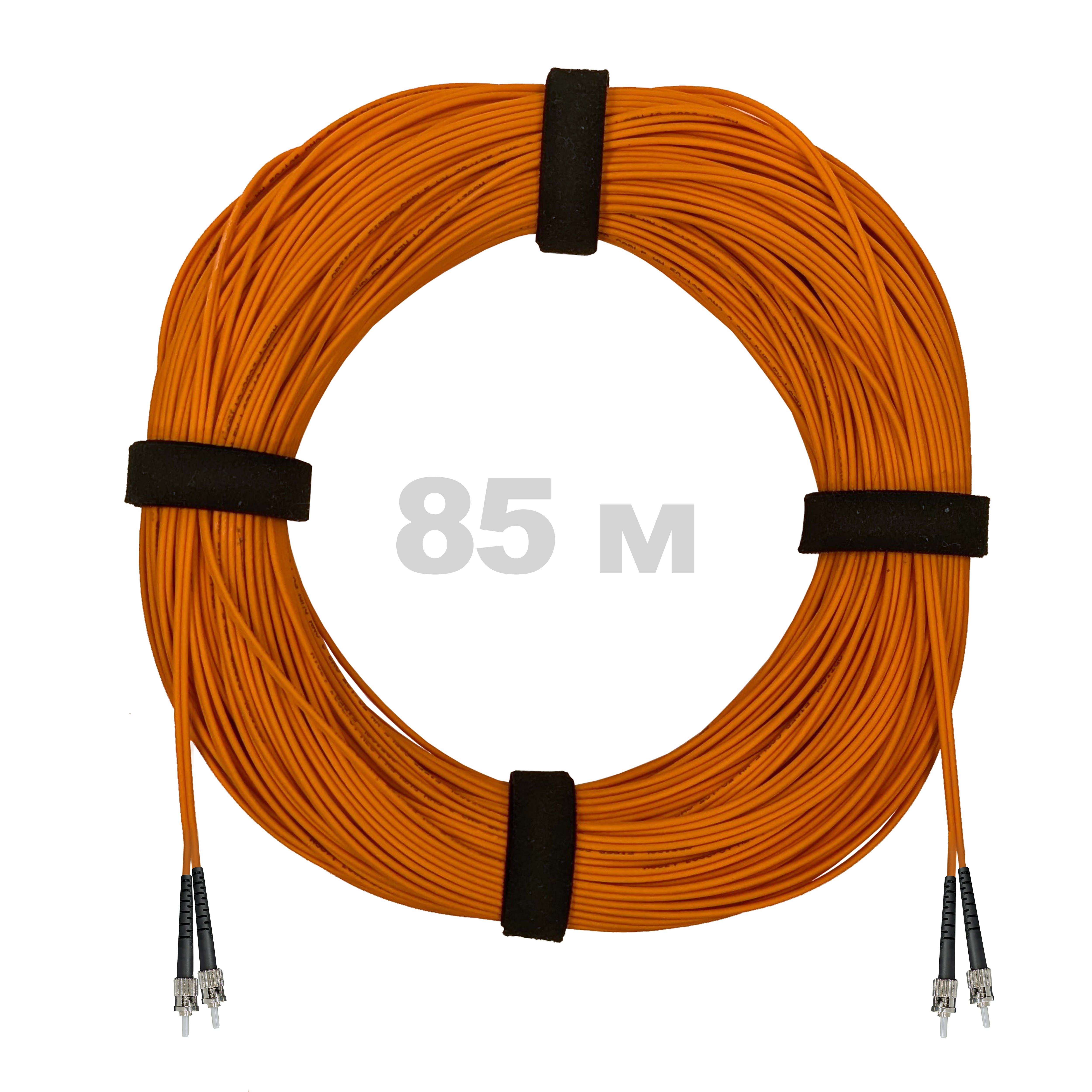 Патч-корд оптический ST/PC-ST/PC MM (OM2) 2mm duplex LSZH,  85 м.