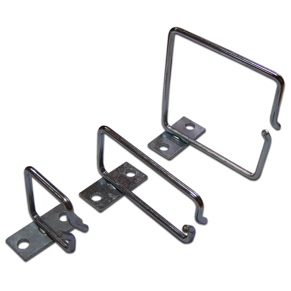 Металлическая скоба-органайзер для установки на 19" профиль, 80х40 мм