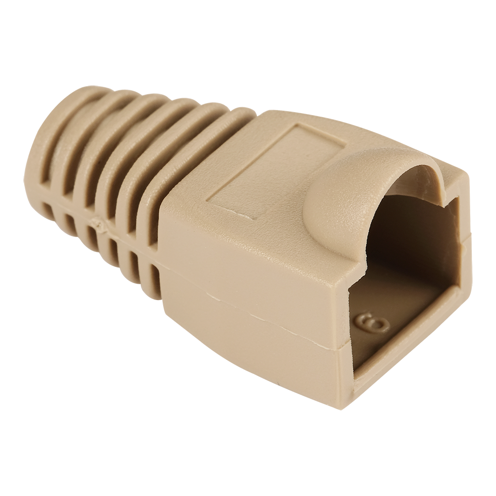 Защитные колпачки для кабеля 6,0мм cat.5, на соединение коннектора с кабелем, серый, 75 шт. в банке__