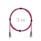 Патч-корд оптический ST/PC-ST/PC MM (OM4) 2mm duplex LSZH,  3 м.