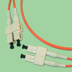 Патч-корд оптический TWT, PVC, дуплексный, SC/PC-SC/PC, MM 50/125, 1.0 м
