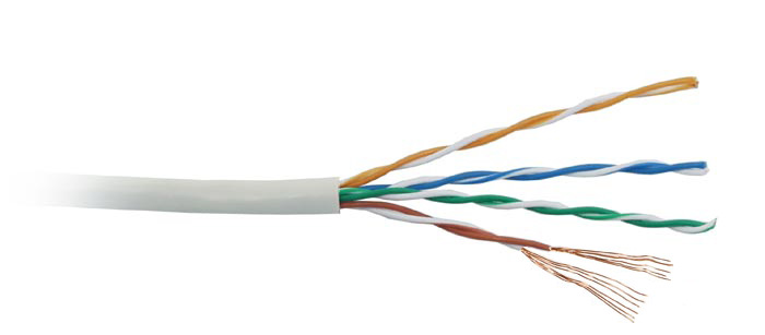 Кабель UTP 4 пары внутренний Cat.5е TWIST, UTP4-C5E-G24-IN-PVC-305-TWCS ...