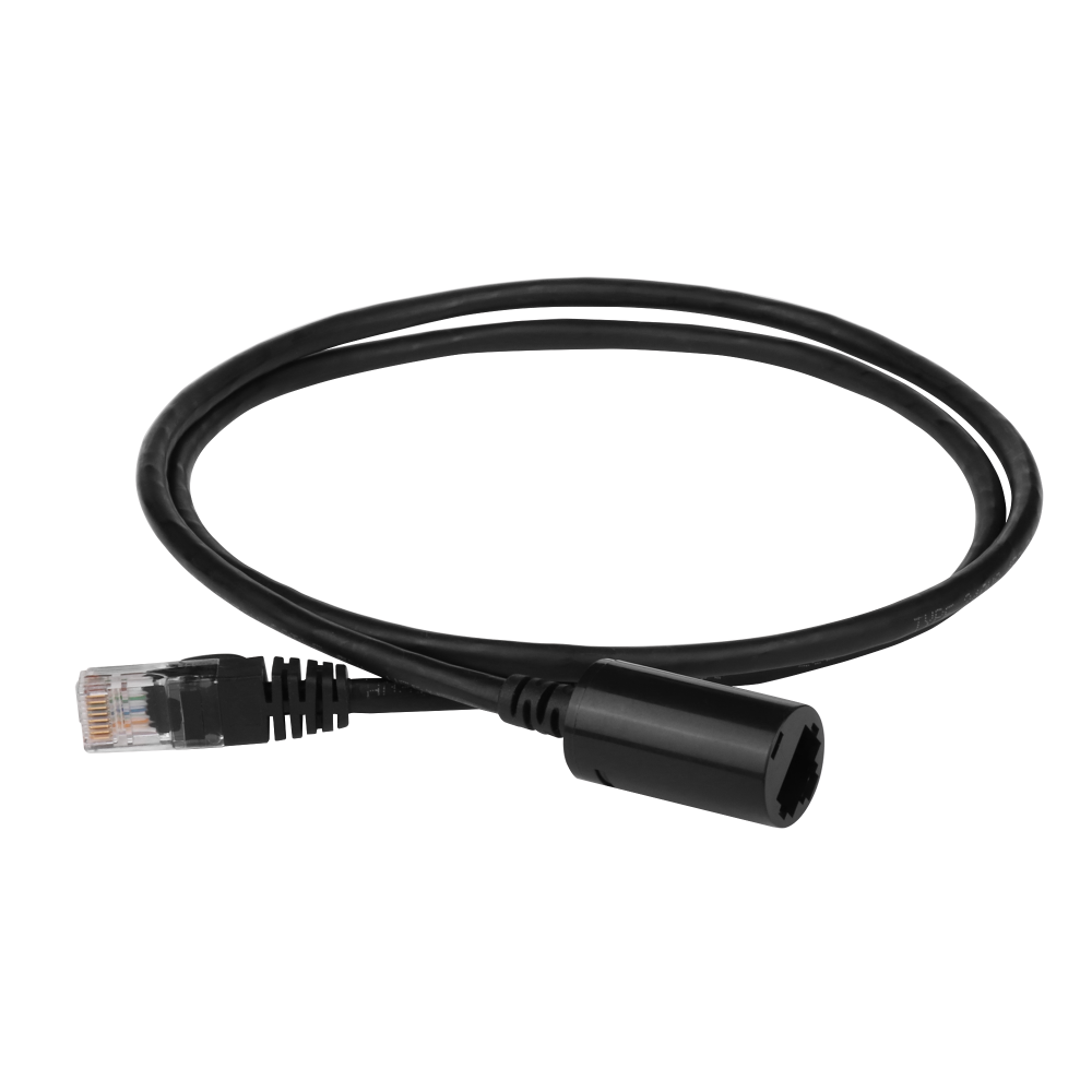 Удлинитель патч-корда UTP кат.5E, розетка RJ45 - вилка RJ-45, 1.0 м, серый__