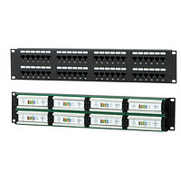 Патч панель 19" 2U 48 портов RJ-45 Cat.5e