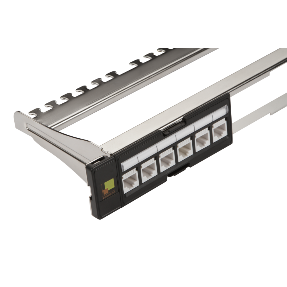 Панель модульная 19", экранированная, на 4 вставки, 1U__