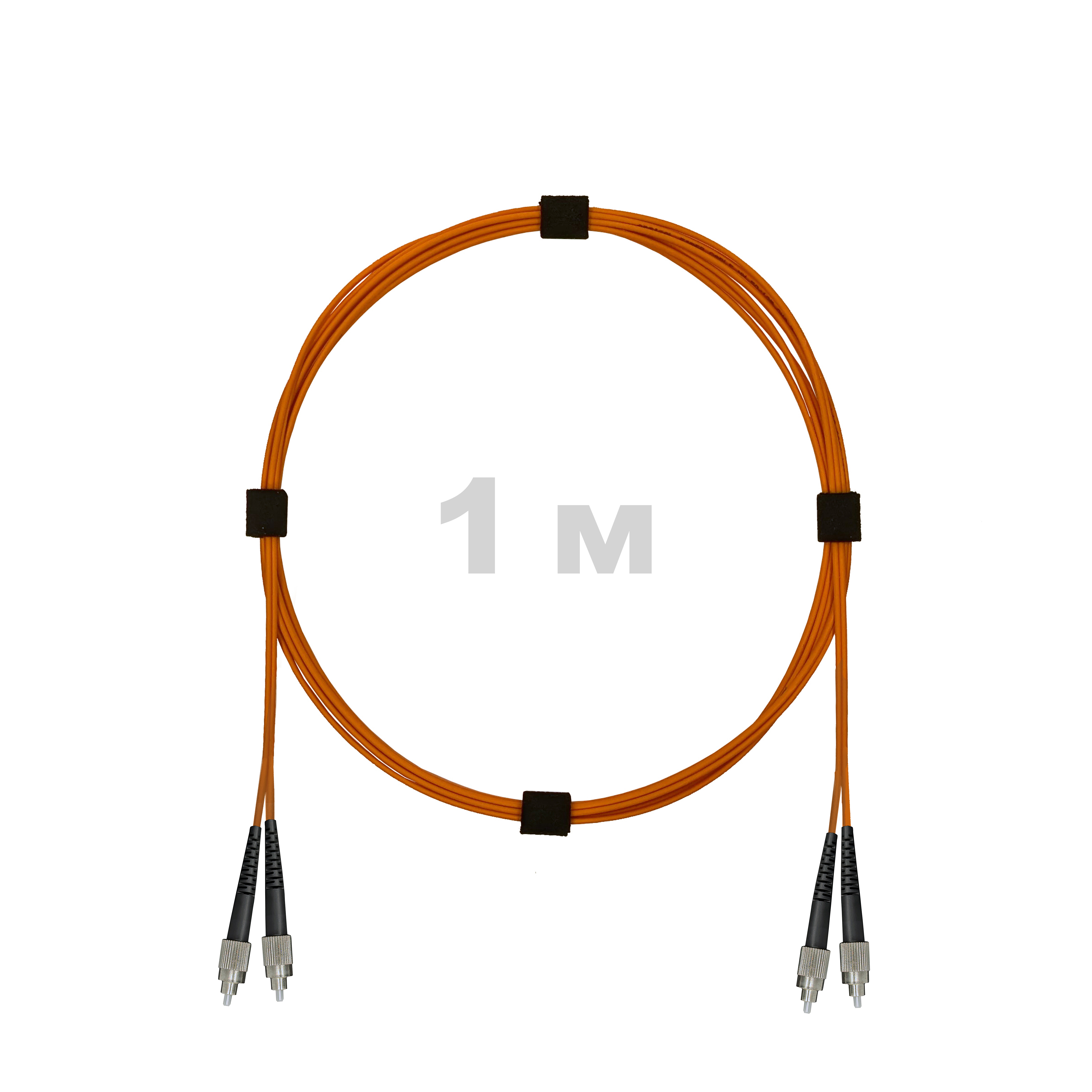 Патч-корд оптический армированный бронированный FC/UPC-FC/UPC MM (OM2) Duplex 2.0mm LSZH, 1 м.