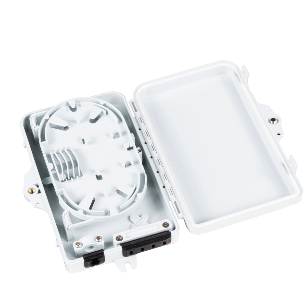 Настенный распределительный бокс на 4 волокна, наружной установки, IP65__