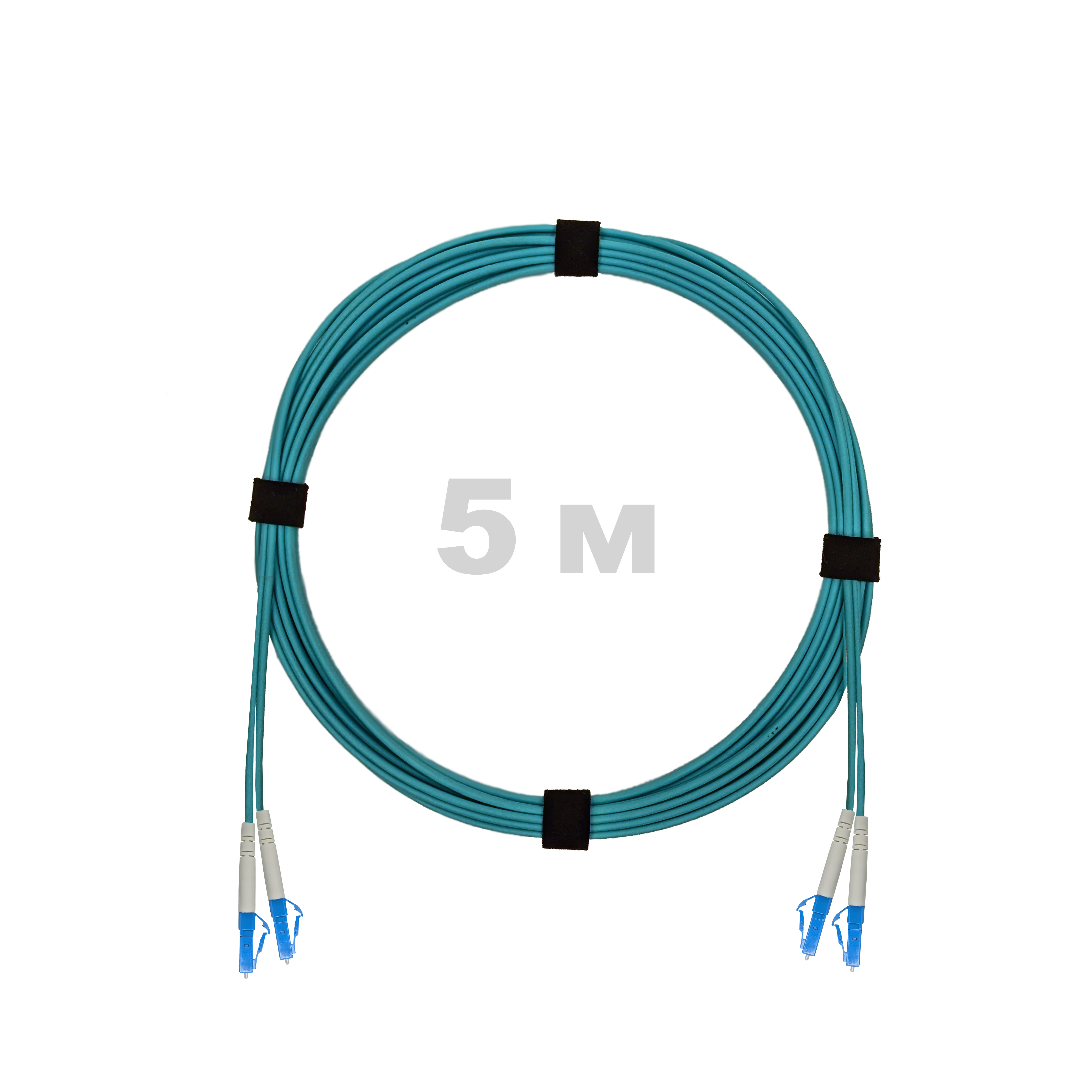 Патч-корд оптический армированный бронированный LC/UPC-LC/UPC MM (OM3) Duplex 3.0mm LSZH, 5 м.
