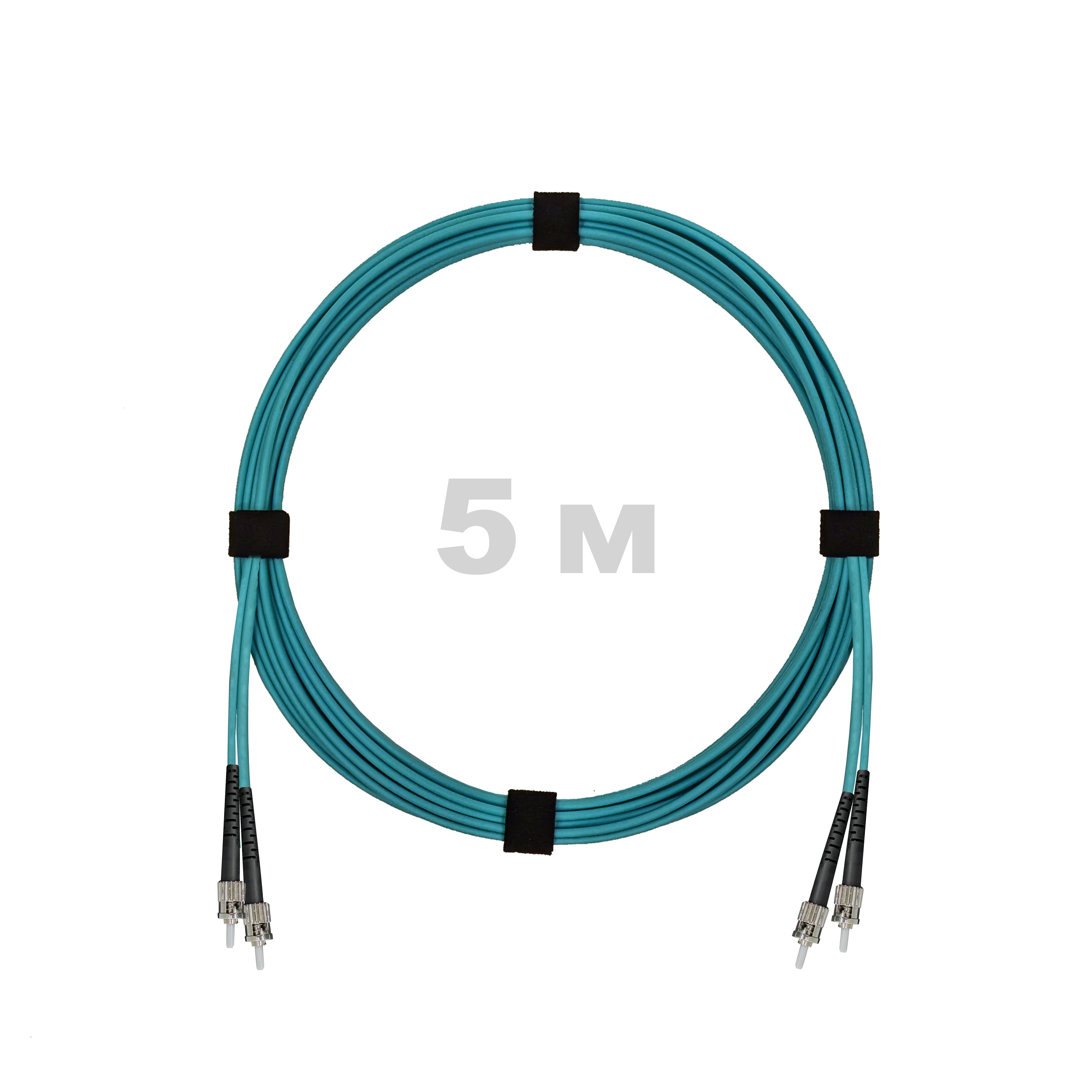 Патч-корд оптический армированный бронированный ST/PC-ST/PC MM (OM3) Duplex 2.0mm LSZH, 5 м.