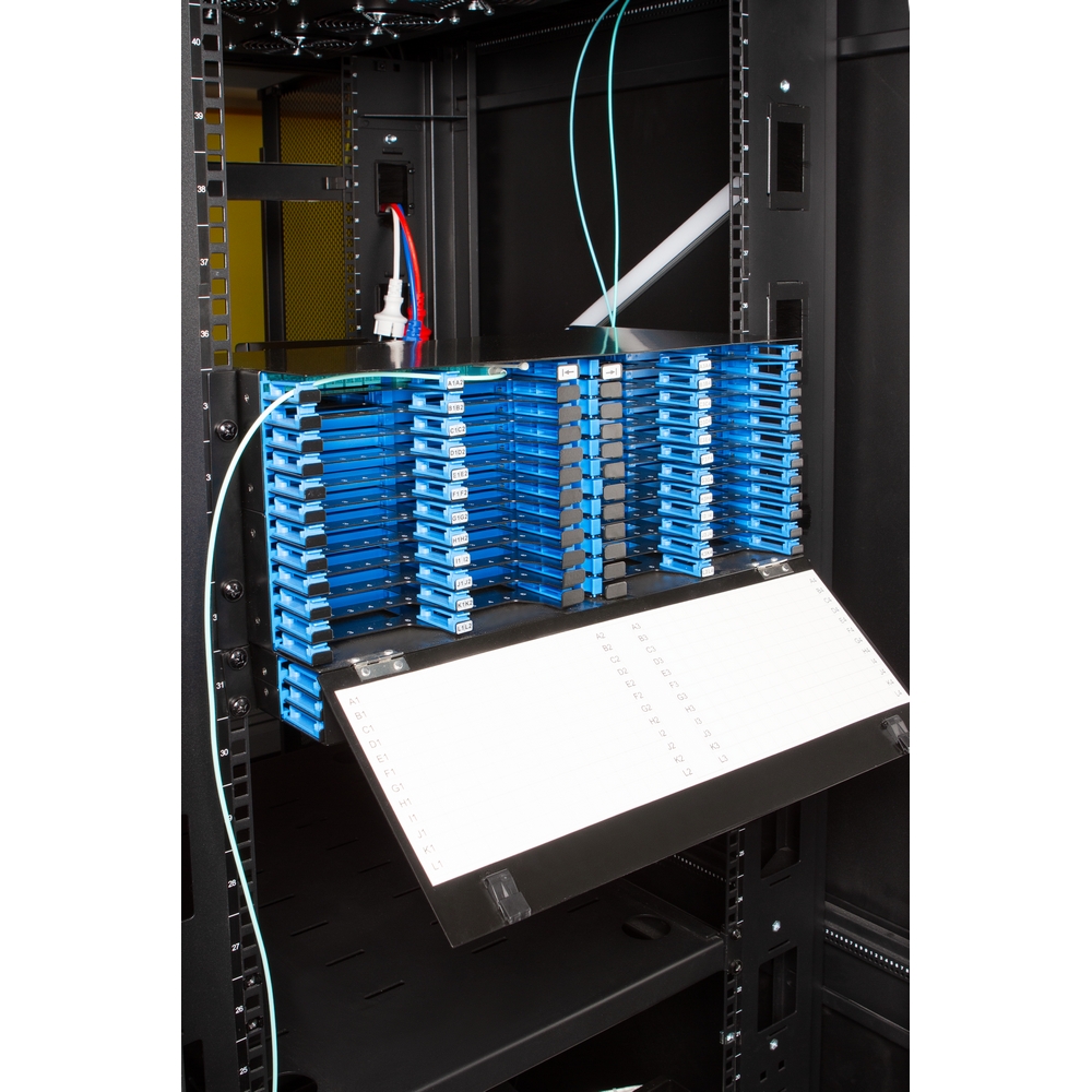 Бокс 19" на 48 компактных кассет MPO, 4U, черный__