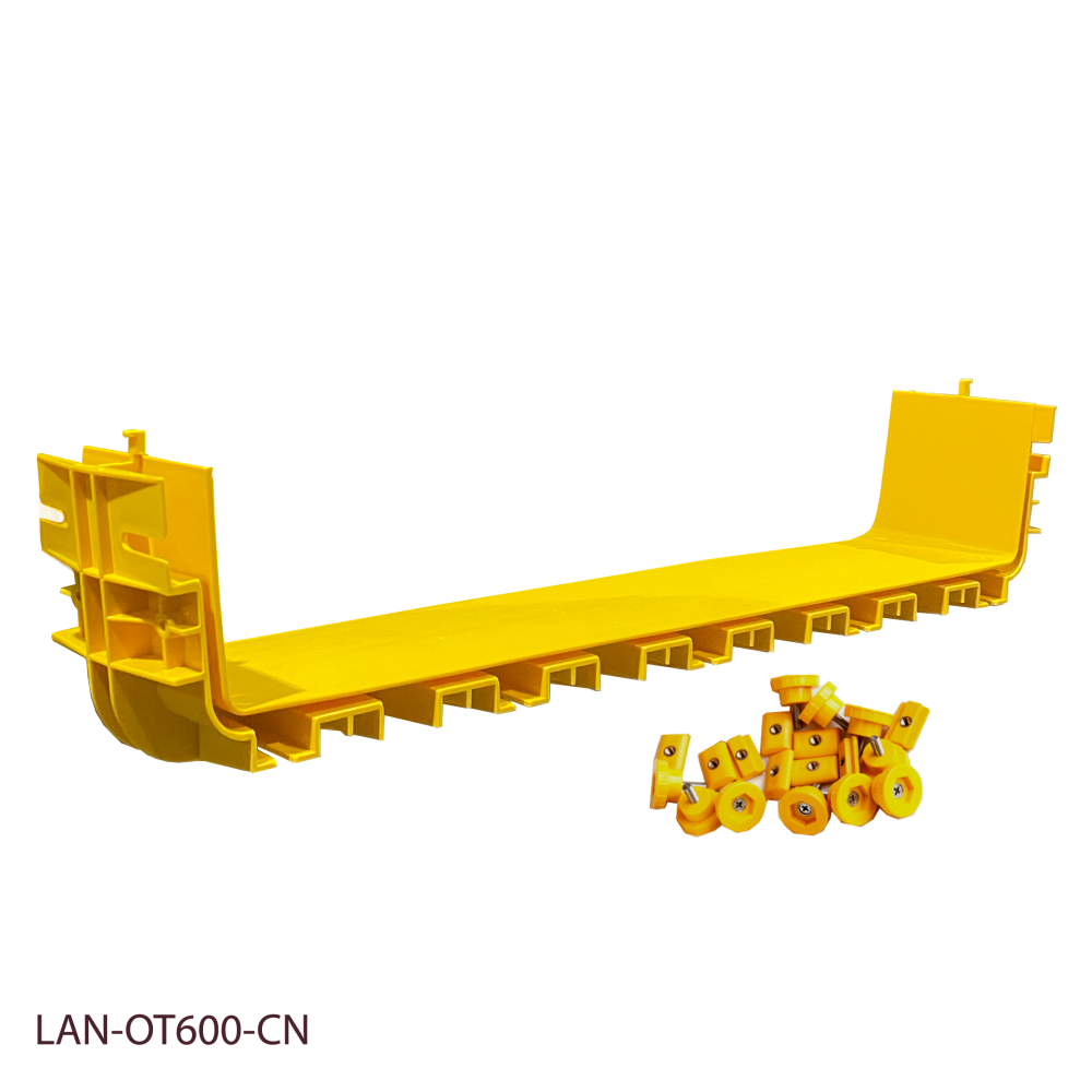 Соединитель оптического лотка 240 мм, желтый__