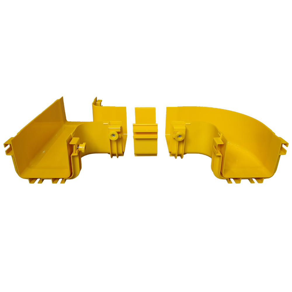 Переходная секция оптического лотка 100x120 мм для элементов типа NC, желтая__
