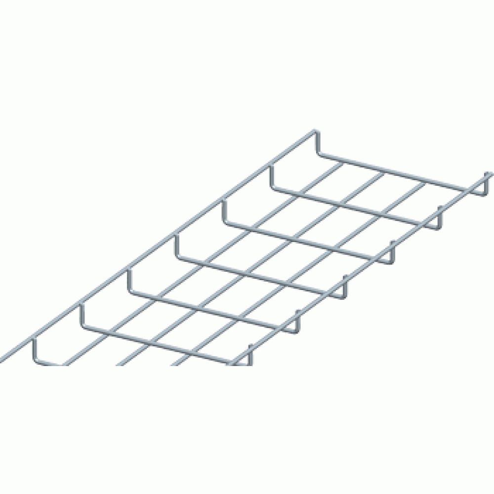 Лоток проволочный 100х400мм, Ф3.8мм, оцинкованный, 3 метра