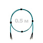 Патч-корд оптический армированный бронированный ST/PC-ST/PC MM (OM3) Duplex 2.0mm LSZH, 0.5 м.