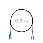 Патч-корд оптический SC/UPC-SC/UPC MM (OM4) 2mm duplex LSZH,  0.5 м.