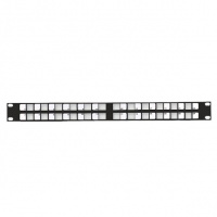 Наборная патч-панель 19”, 1U, под угловые модули, 24 порта UTP, Eurolan