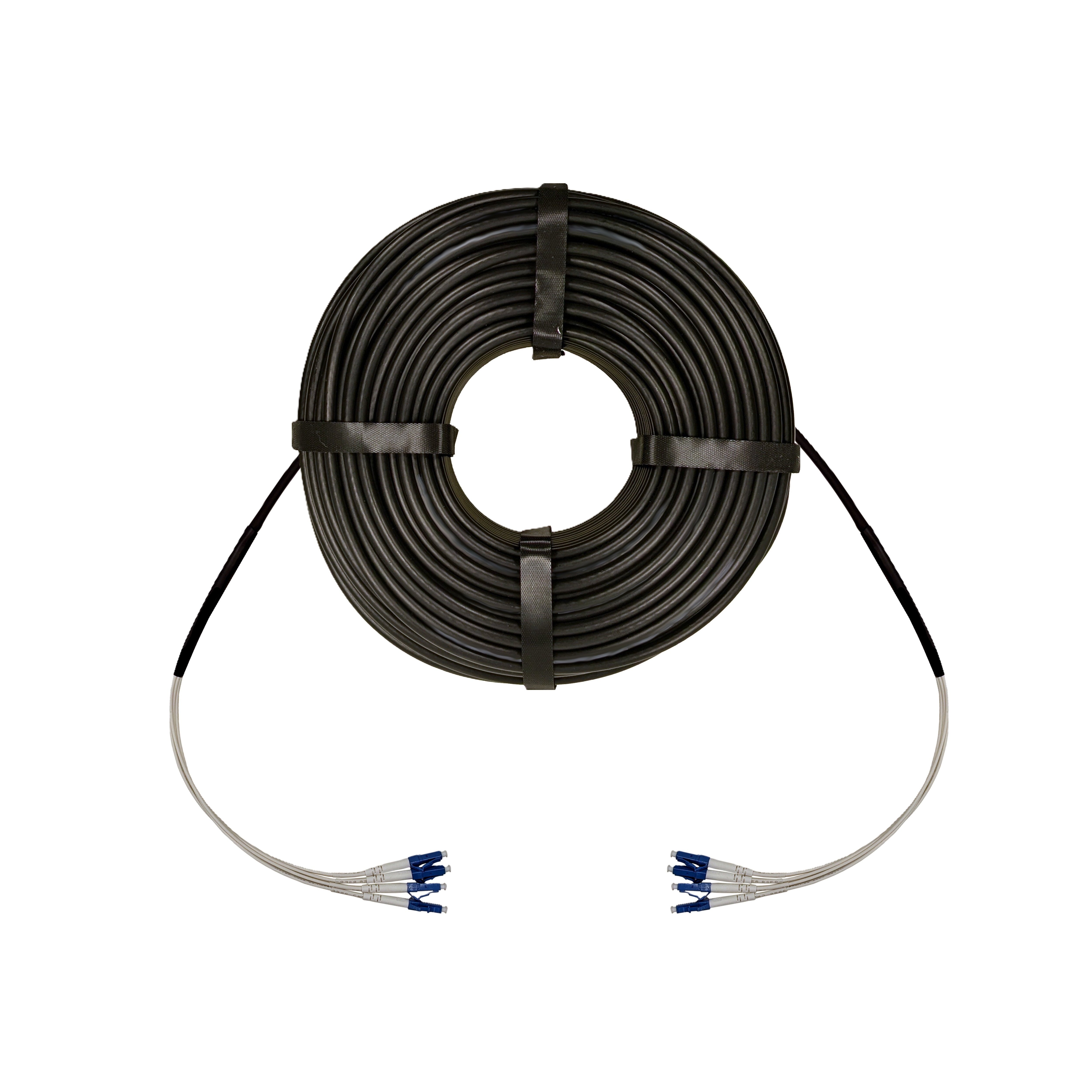 Кабельная сборка 4 волокна OM2 LC/UPC-LC/UPC 80 м