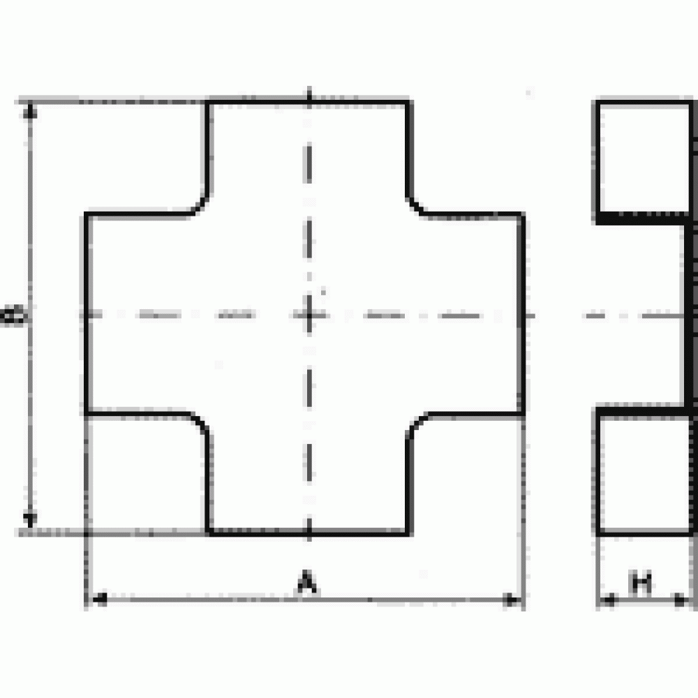Х-соединитель 24x14 на 24x14__