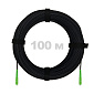 Патч-корд оптический FTTH комбинированный, диэлектрик FRP, G.657 LSZH 2SC/APC, черный 100 м