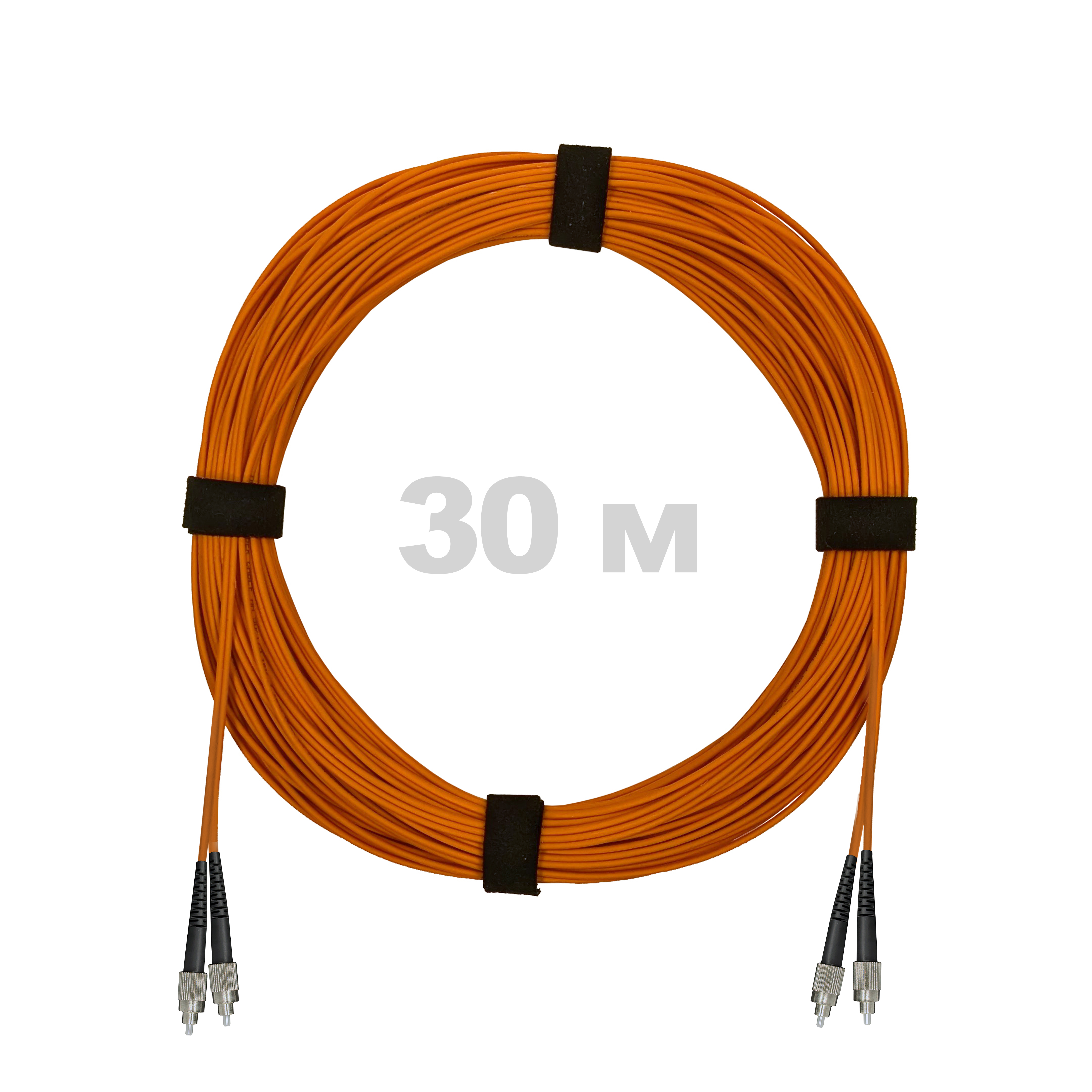 Патч-корд оптический FC/UPC-FC/UPC MM (OM2) 3mm duplex LSZH,  30 м.