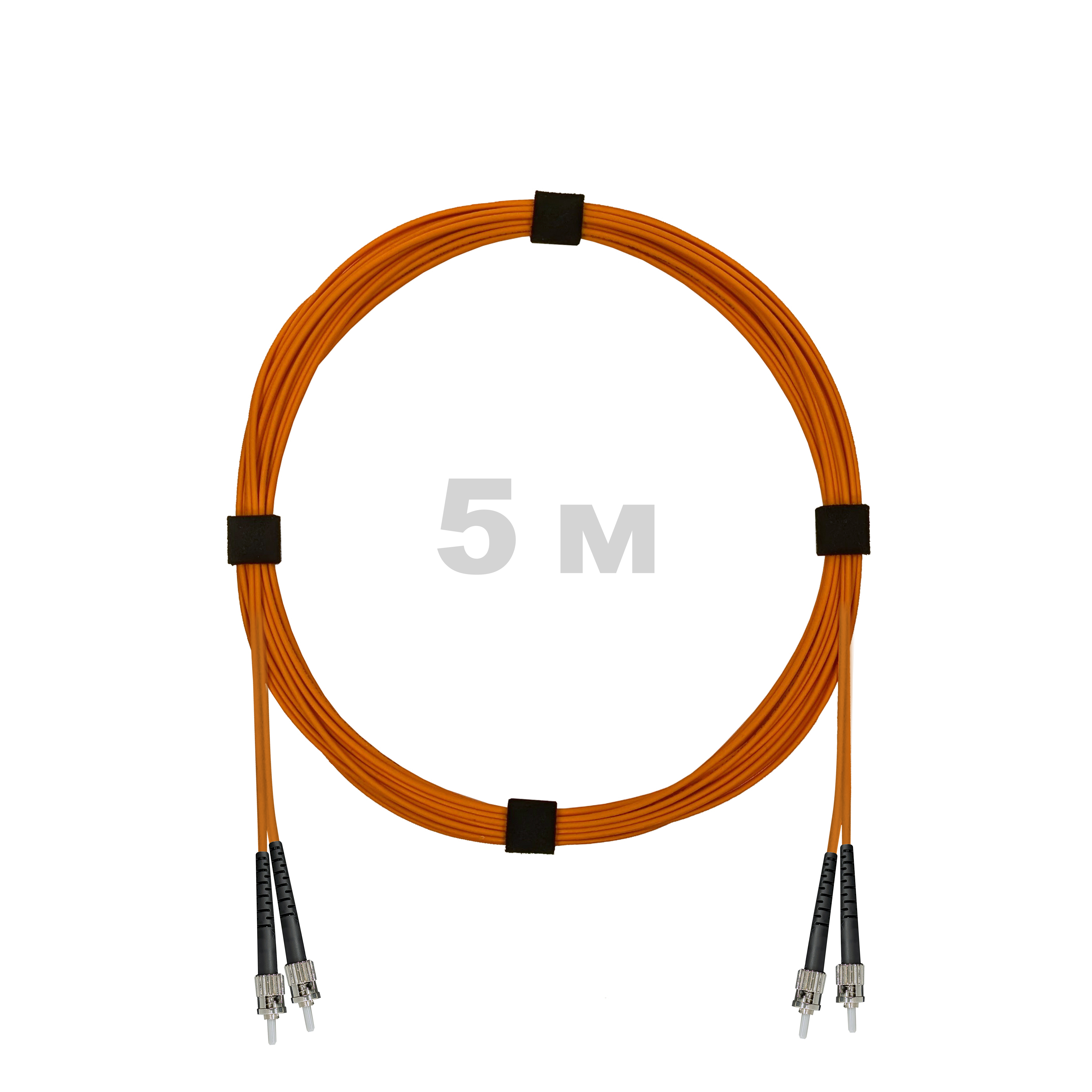 Патч-корд оптический армированный бронированный ST/PC-ST/PC MM (OM2) Duplex 3.0mm LSZH, 5 м.