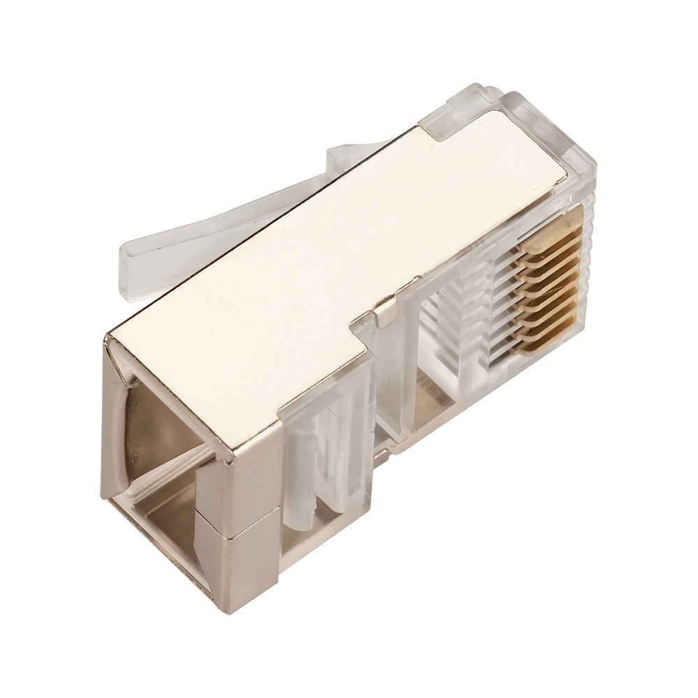Коннектор RJ45 STP 8P8C, универсальный, cat.5e, 100 шт. в банке__