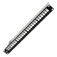 Патч-панель наборная 19" 1U  24 порта RJ45 FTP Hyperline