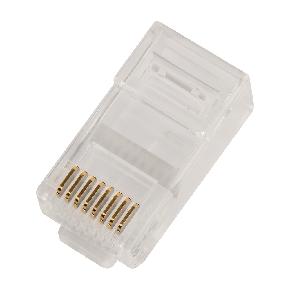 Коннектор RJ45 тип EZ, 8P8C, UTP, Cat.5e, универсальный, покрытие 50 микрон,100 шт.__