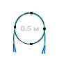 Патч-корд оптический SC/UPC-SC/UPC MM (OM3) 2mm duplex LSZH,  0.5 м.