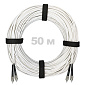 Патч-корд оптический армированный бронированный FC/UPC-FC/UPC SM (G.657A1) Duplex 3.0mm LSZH, ,белый, 50 м.