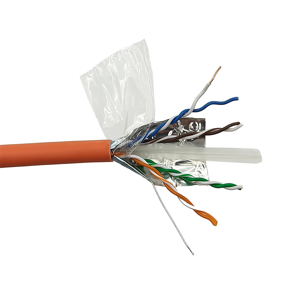 Кабель FTP, 4 пары, Кат. 6, LSZH, оранжевый, 305м в кат., LANMASTER LAN-6EFTP-LSZH-OR