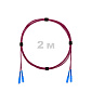 Патч-корд оптический SC/UPC-SC/UPC MM (OM4) 2mm duplex LSZH,  2 м.