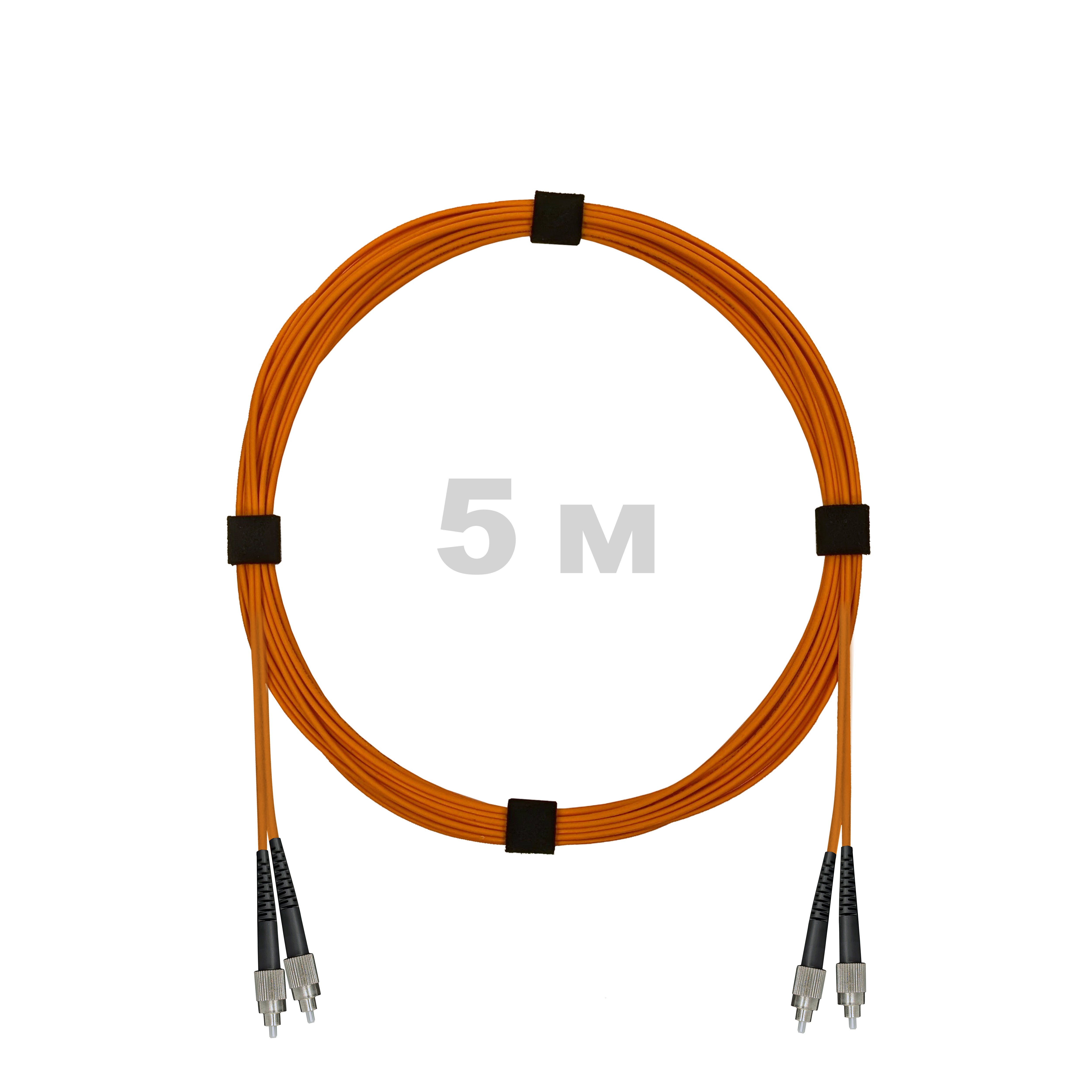 Патч-корд оптический армированный бронированный FC/UPC-FC/UPC MM (OM2) Duplex 3.0mm LSZH, 5 м.